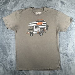 Howler Bros T Shirt Mens L Brown Short Sleeve Cotton Blend Outdoor