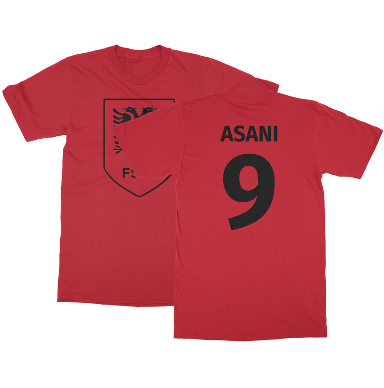 Asani 9 Jersey Style – Albania Europe Soccer Cup Fans Gift Unisex T-Shirt