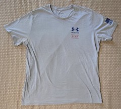 Under Armour Gray Freedom by Air T-shirt XXL Mens 2XL Eagle Design GUC