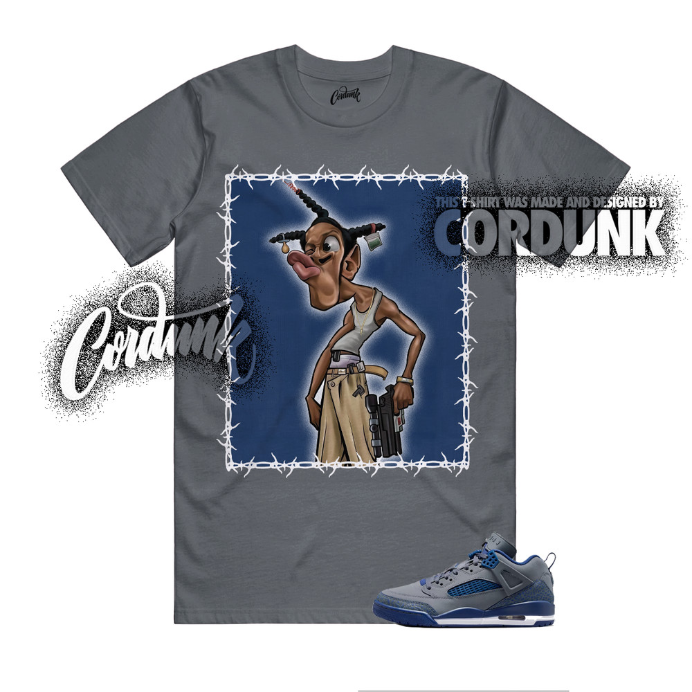 Spizike Flint Navy University Blue White 9 13 Grey T Shirt Match LDOG