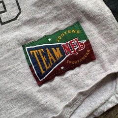 Vintage 1992 Heather Grey NFL Pittsburgh Steelers Button Up Jersey