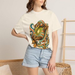 Psychedelic Deck Chair Kiwi Swimmer T-Shirt Graphic