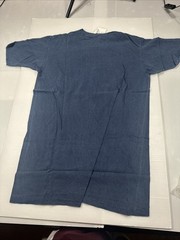 Vtg USA 90s 100% Satisfaction Guaranteed Pepsi T-Shirt S M Embroidered Blue ￼