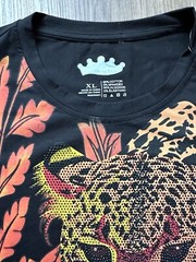 Heads or Tails Men’s Rainstones Beaded / Black / Tiger T-shirt Size XL