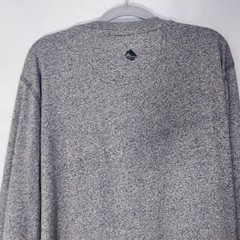 Ocean Coast Shirt Men L Gray Casual Weekend Stretch Henley Long Sleeve Top