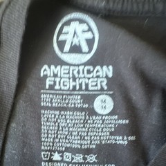 American Fighter Training Division Men’s Black Graphic Crew Neck Tee M