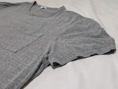 JAMES PERSE Standard Light Heather Gray Pocket Short Sleeve Tshirt 4 Made JAPAN