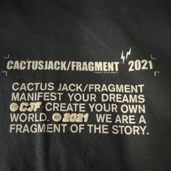 Cactus Jack x Fragment 2021 Black Long Sleeve Size XL