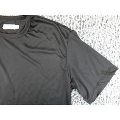 Onia Crewneck Active T-Shirt Mens XL Black OM Solid Short Sleeve Synthetic