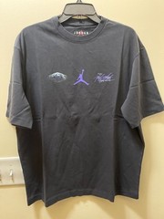 Jordan T-Shirt Men’s M Black Graphic Bulls 23 Crew Short Sleeve DM1444-601 S224