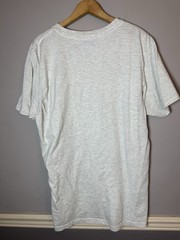 CSG Men’s Size Large light heather gray Cotton Short Sleeve V Neck Basic Tee