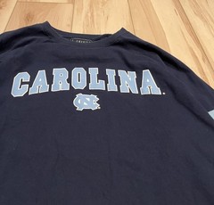 J. America Navy UNC Collegiate Long Sleeve Logo T-Shirt Sz L