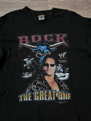 Vintage 2000 WWF The Rock The Great One Brahma Bull Wrestling T-Shirt Size L