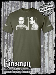 Al Capone 1939 Mug Shot T-Shirt Old School Gangster Mafia Mob