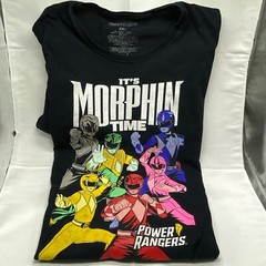 Mighty Morphin Power Rangers Graphic Print T shirt Size 2XL