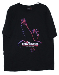 RavenDB 4.0 Data Made Faster Graphic T Shirt Eagle Logo Black XL