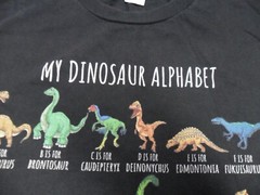 Large My Dinosaur Alphabet Shirt