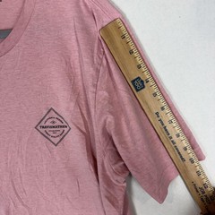 Travis Mathew Shirt Mens XL Pink California Design Double Sided Graphic Tee