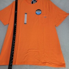 Dickies Shirt Mens 2XL XXL Orange Temp IQ Lightweight Performance Wicking NWT