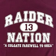 Vintage Colgate University Raiders T Shirt A Farewell to Shea Stadium Adult XL