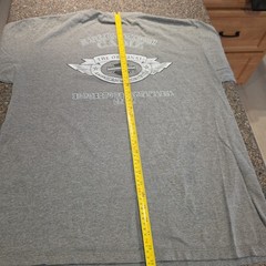 Vtg Harley Davidson T-Shirt Sz XL Gray CADIZ SPAIN HD 2-sided SS 2001 Holoubek