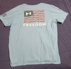 Under Armour Men’s 2XL Blue Freedom USA Graphic Crew Neck Short Sleeve T-Shirt