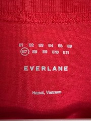 Everlane Red Tshirt Mens XXL Size E7 (Everlane Everyone Collection)