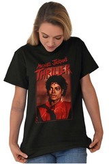 Michael Jackson Thriller King of Pop Star Womens or Mens Crewneck T Shirt Tee
