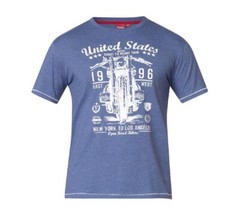 NEW Mens Big Size Duke USA OPEN ROAD BIKERS TOUR D555 Tee Shirt 2XL & 6XL ONLY