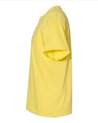 Hanes 5170 5XL EcoSmart Crewneck Short Sleeve Tee Pit to Pit 31″ Unisex Yellow