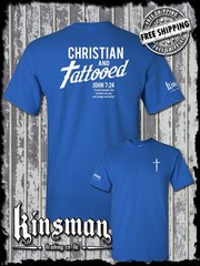 Christian and Tattooed 2-Sided T-Shirt – Religious Jesus Christ God Spiritual