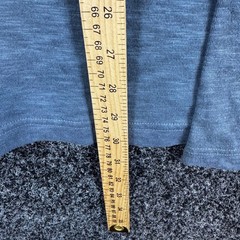 TravisMathew Mens XL Blue Heathered Slub Knit Long Sleeve Crewneck T-Shirt