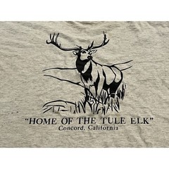 Vtg Soffes Choice Mens Home Of The Tule Elk Concord California Tshirt Size L