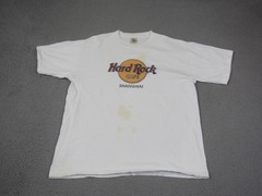 Vintage Hard Rock Cafe Shirt Mens Extra Large XL White Shanghai China Cotton