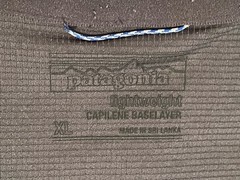 Lot of 2 Patagonia Shirts Mens XL Lightweight Stretch Hiking Capilene Baselayer