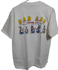 Bad Ass Coffee Company Maui Hawaii T-shirt 36″ Chest M NOS USA Fabric/Print
