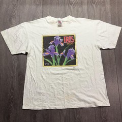 Vintage Cute Iris Flower Comfort Tee Shirt XL Soft Unisex Graphic Top