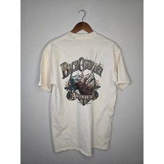 Vintage Gatlinburg Shirt Tribal Native Art Outdoor Elk Graphic Cream L Tee