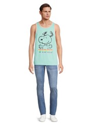 Snoopy Men’s Pride Graphic Tank Top Caribbean Aqua XL