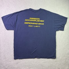 VTG Navy Seal Team 6 T Shirt Mens 2XL Osama Bin Laden Mission Accomplished