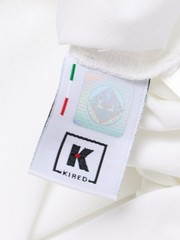 KITON KIRED for Tincati Milano White Exclusive Crepe Cotton Short Sleeve T-Shirt