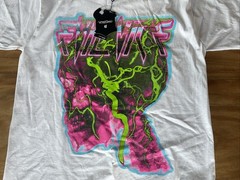 Evil Vice Men’s Graphic Print Cotton Crew Neck T-Shirt White Multi Size 2X