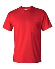 Gildan Mens NEW Size S-XL 2XL 3XL 4XL 5XL Pocket Tees 100% Cotton T-Shirts 2300