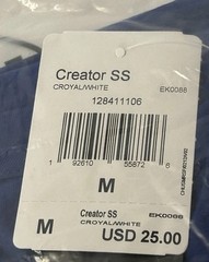 Adidas Men’s Size Medium Creator Tee Short Sleeve Blue T-Shirt EK0088 NWTGS