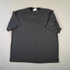 Vintage Hanes T Shirt Mens XL Black Blank Crewneck Heavyweight 50/50 Made USA