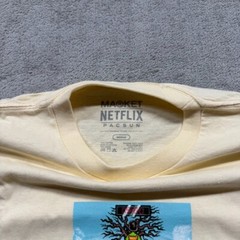 PacSun Market Netflix T Shirt Medium Beige Medium Squid Game TV Show