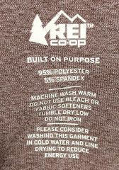 REI Co-Op T-Shirt Long Sleeve Base Layer Sahara Men’s Size XL Heather Brown