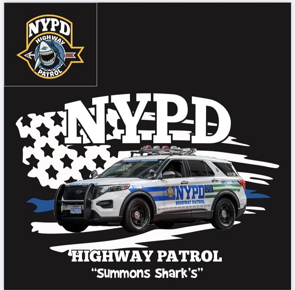 NYPD Highway Patrol T-Shirt L@@K 🚔🚔🚔🚔🚔🚔🚔