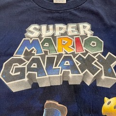 VTG Super Mario Galaxy Shirt Y2K ’07 Nintendo Video Game Promo Graphic T Shirt M
