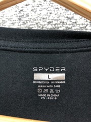 Spyder Loungewear T-Shirt Plain Black Mens Sz L Soft Crew Neck Short Sleeve